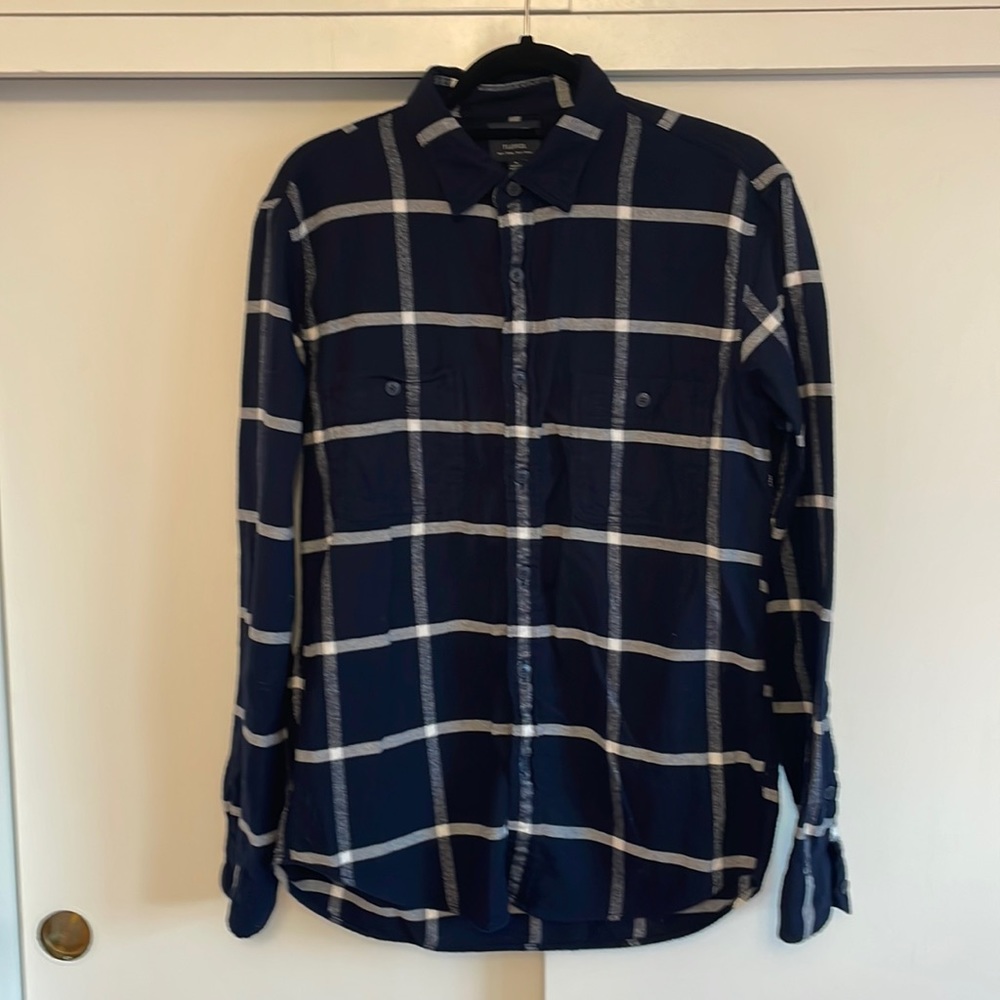 Men’s J. Crew Factory Navy Blue Flannel